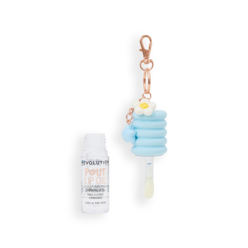 Makeup Revolution - Lip Oil Pout Lip Charm - Lychee Clear Blue
