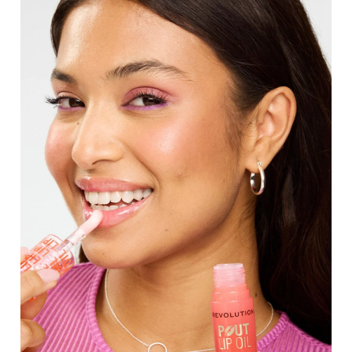 Revolution - Lip Oil Pout Lip - Juicy Peach
