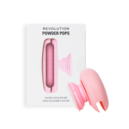 Revolution - Adhesive Mobile Phone Grip Powder Pops - Pink
