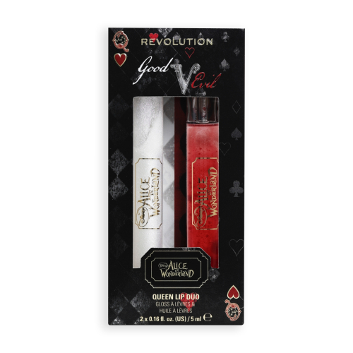 Revolution - *Alice in Wonderland* - Lip Gloss + Lip Oil Duo Queen Lip Duo