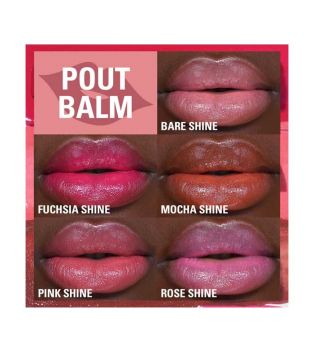 Revolution - Lip balm Pout Balm - Fuchsia shine