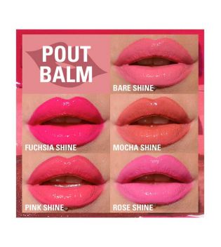 Revolution - Lip balm Pout Balm - Fuchsia shine