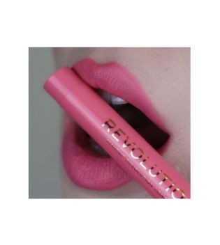 Revolution - Lipstick Velvet Kiss Lip Crayon - Cupcake
