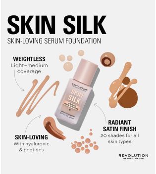 Revolution - Makeup base Skin Silk Serum Foundation - F10