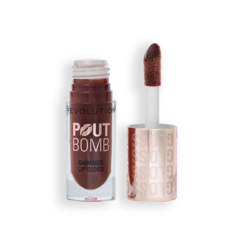 Revolution - Lip Gloss with Shimmer Pout Bomb - Chocolate Sparkle