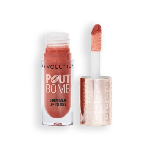 Revolution - Shimmer Lip Gloss Pout Bomb - Nude Glow