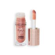 Revolution - Lip Gloss with Shimmer Pout Bomb - Shimmer Nude