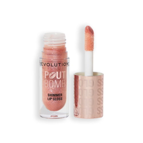 Revolution - Lip Gloss with Shimmer Pout Bomb - Shimmer Nude