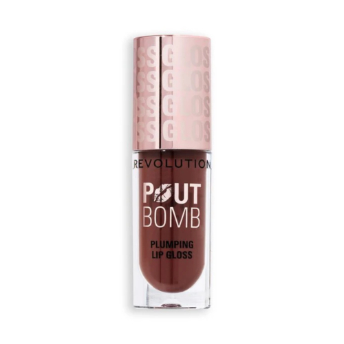 Revolution - Plumping Lip Gloss Pout Bomb - Espresso Cool Nude