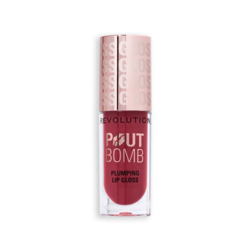 Revolution - Plumping Lip Gloss Pout Bomb - Rosewood Rose Pink