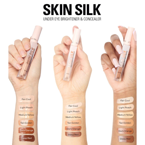 Revolution - Illuminating concealer for dark circles Skin Silk - Deep Red