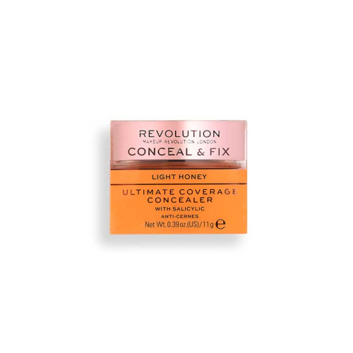 Revolution -  Ultimate Coverage Concealer Conceal & Fix - Light Honey