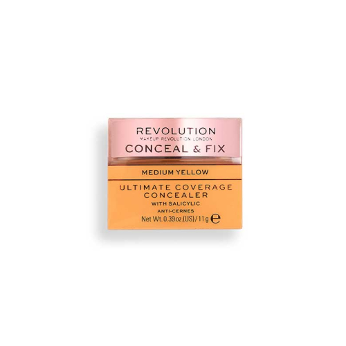 Revolution -  Ultimate Coverage Concealer Conceal & Fix - Medium Yellow