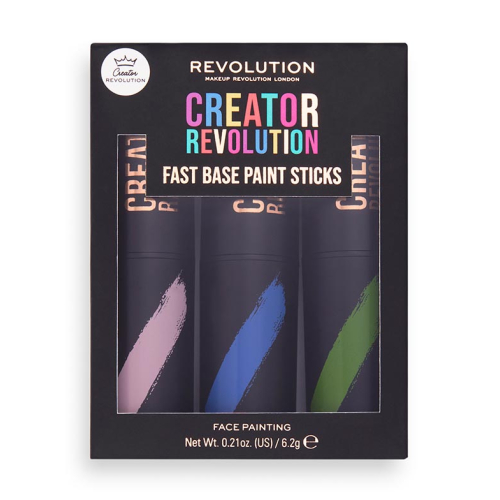 Revolution - *Creator* - Artistic Makeup Sticks Fast Base Paint Sticks - Pink, Blue and Green