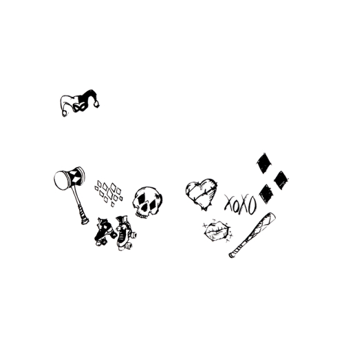 Revolution - *DC Poison Ivy & Harley Quinn* - Adhesive face stickers