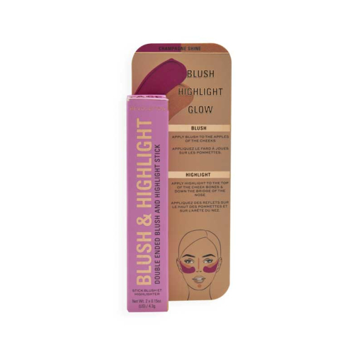 Revolution - Blush and Highlighter Stick Duo - Golden Shine