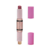Revolution - Blush and Highlighter Stick Duo - Mauve Glow