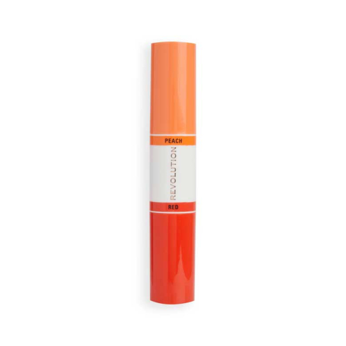 Revolution - Color correcting stick duo Correct & Transform - Peach and red