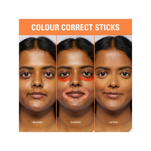 Revolution - Color correcting stick duo Correct & Transform - Peach and red