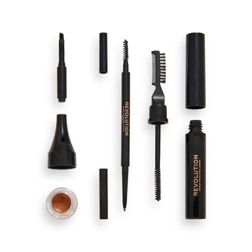 Revolution - Eyebrow Kit Ultra Brow Builder - Medium Brown