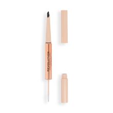 Revolution - Eyebrow pencil Fluffy Brow Filter Duo - Dark Brown