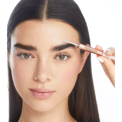 Revolution - Eyebrow pencil Fluffy Brow Filter Duo - Dark Brown