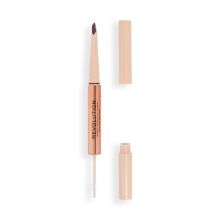 Revolution - Eyebrow pencil Fluffy Brow Filter Duo - Medium Brown