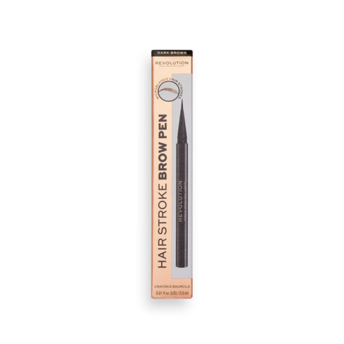 Revolution - Eyebrow Pencil Hair Stroke Brow Pen - Dark Brown