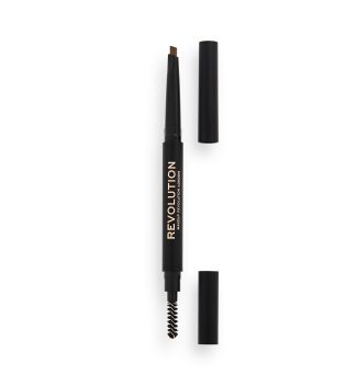 Revolution - Eyebrow Pencil Duo Brow Definer - Light Brown