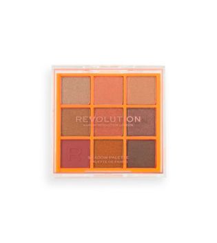 Revolution - *Neon Heat* - Neon Heat Eyeshadow Palette - Orange Blaze
