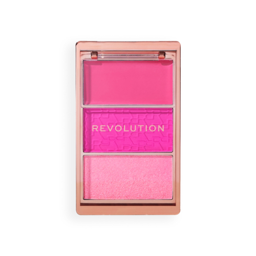 Revolution - Icon Blush Blush Palette - Hot Pink Flag