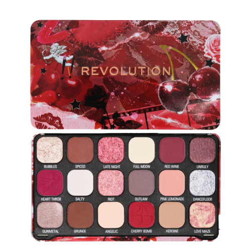 Revolution - Forever Flawless Eyeshadow Palette - Cherry Rebel Red