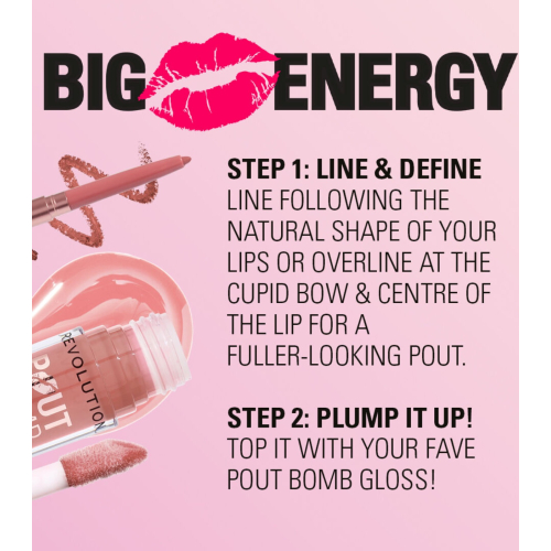 Revolution - Lip Liner Pout Liner - Kiss Baby Pink