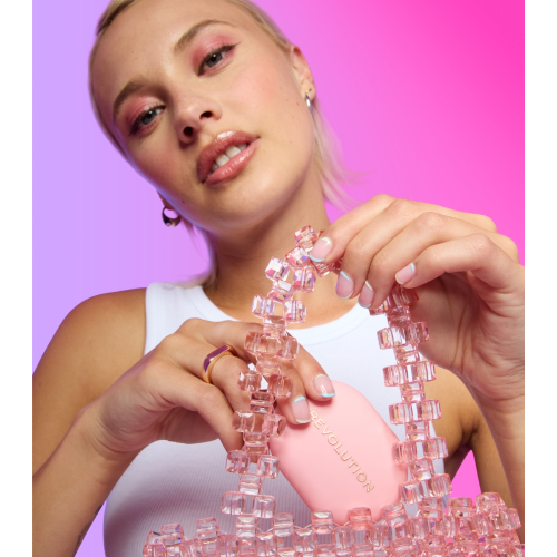 Makeup Revolution - Compact Powder + Adhesive Grip for Mobile Phone Powder Pops - Rose