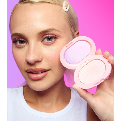 Makeup Revolution - Compact Powder + Adhesive Grip for Mobile Phone Powder Pops - Rose