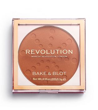 Revolution - Bake & Blot Compact Powder - Orange