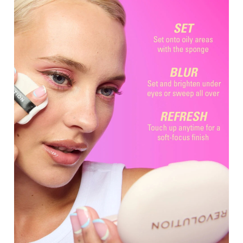 Revolution - Compact Powder Powder Pops Instant Blur - Translucent