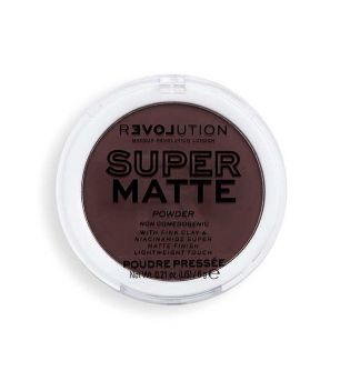 Revolution - Compact powder Super Matte - Ebony