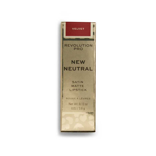 Revolution Pro - New Neutral Satin Matte Lipstick - Velvet
