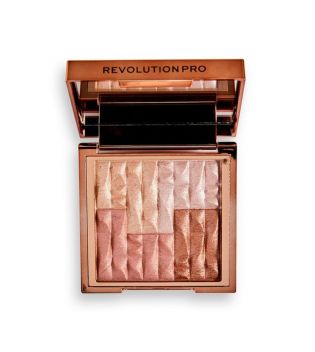 Revolution Pro - *Goddess Glow* - Highlighter and bronzer powder Shimmer Brick - Afterglow