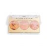 Revolution Pro - Highlighter and blush palette Blush and Glow - Peach Glow