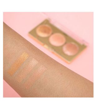 Revolution Pro - Highlighter and blush palette Blush and Glow - Peach Glow
