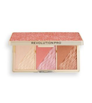 Revolution Pro - Crystal Luxe Face Palette - Rose Fresco