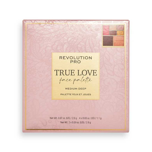 Revolution Pro - True Love Face Palette - Medium-Deep