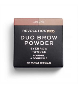 Revolution Pro - Duo Eyebrow Powder - Auburn