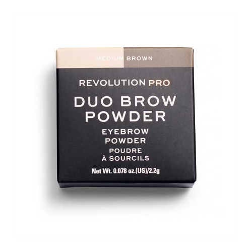 Revolution Pro - Duo Eyebrow Powder - Medium Brown