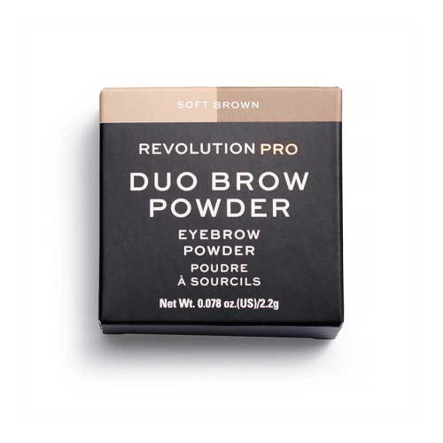 Revolution Pro - Duo Eyebrow Powder - Soft Brown