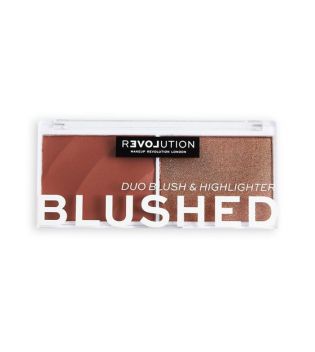 Revolution Relove - Colour Play Blushed Blush and highlighter duo - Baby