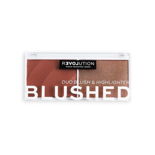 Revolution Relove - Colour Play Blushed Blush and highlighter duo - Baby