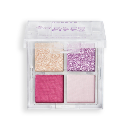 Revolution Relove - Pocket Size Eyeshadow Palette - Grape Frizz